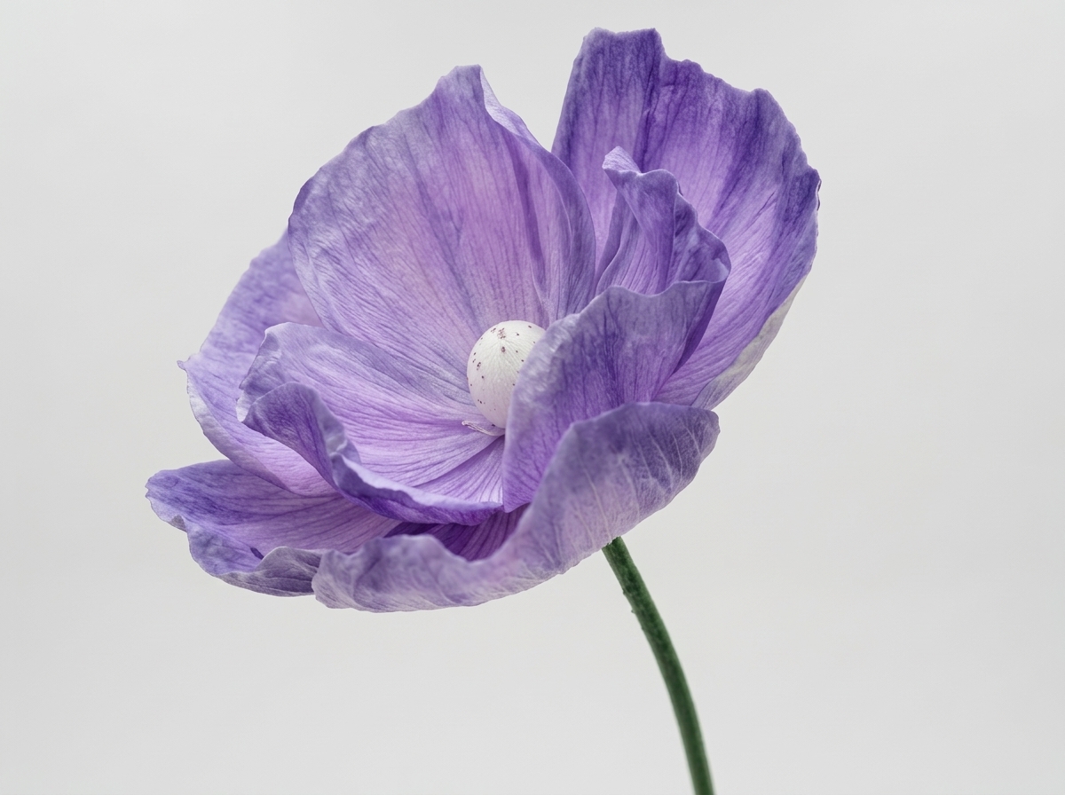 Editorial floral portrait, alternate composition