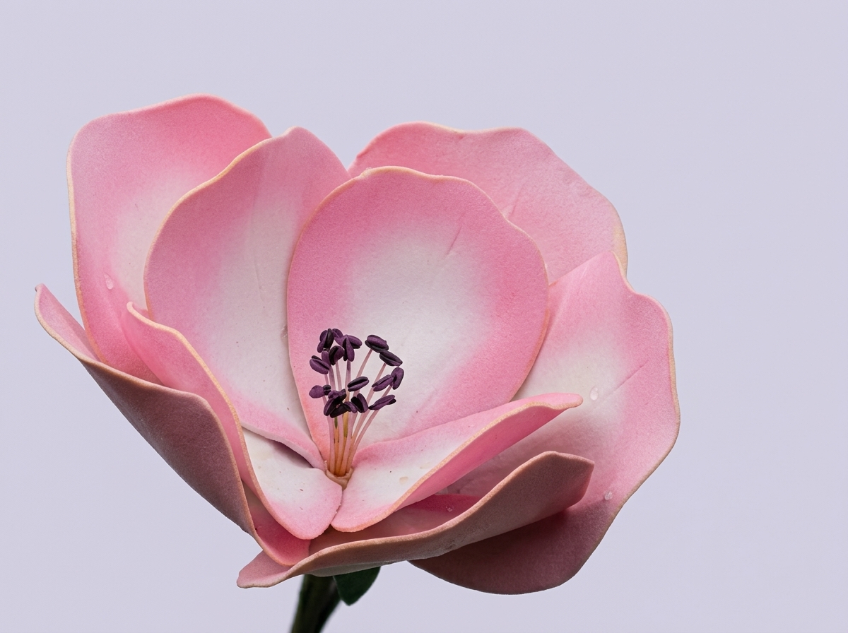 Layered petal close-up in muted tones